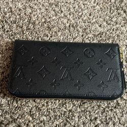 Louis Vuitton Monogram Zipper Wallet Black Brand New!!