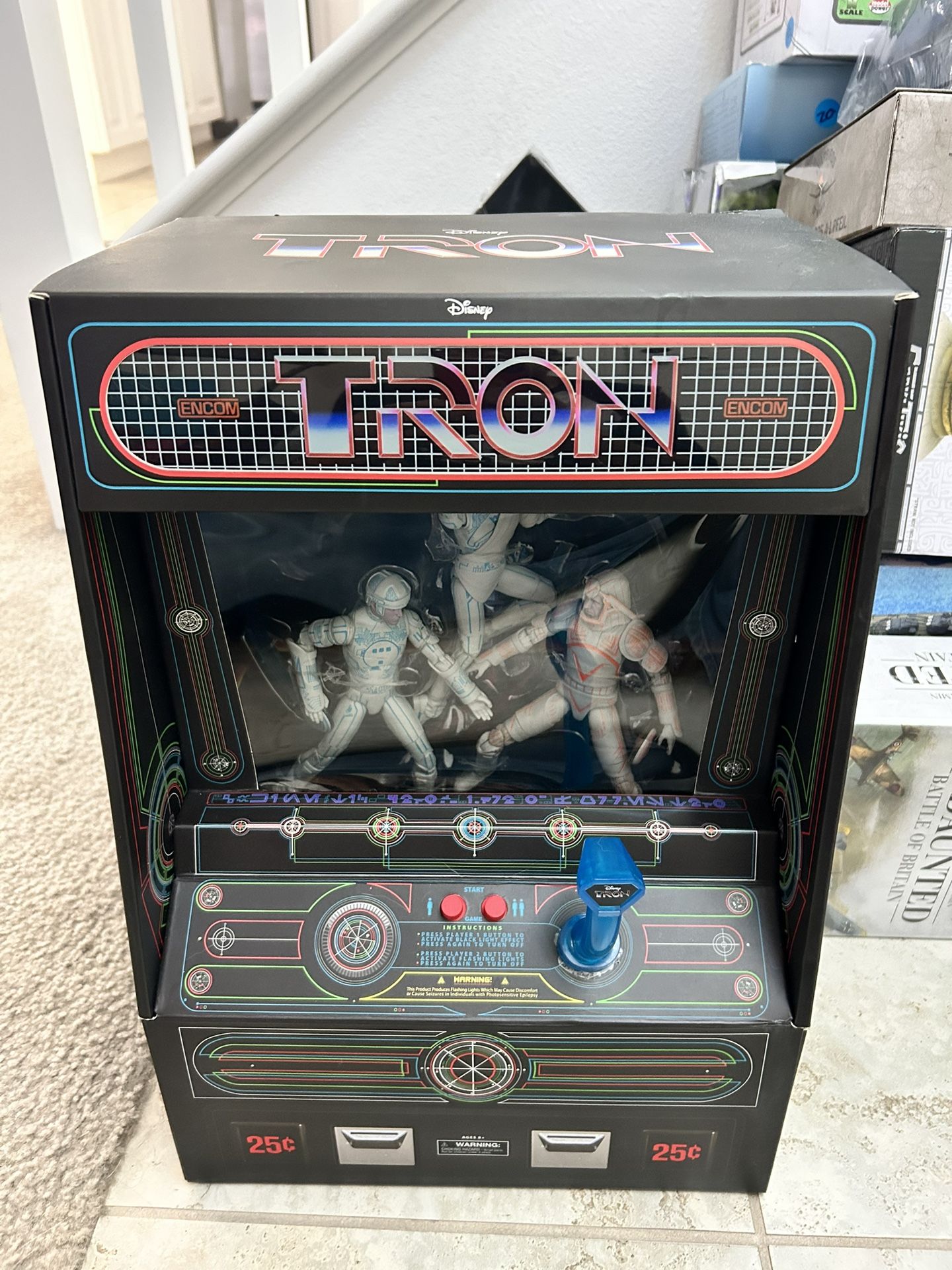 Tron Movie Disney Action Figure Arcade Display