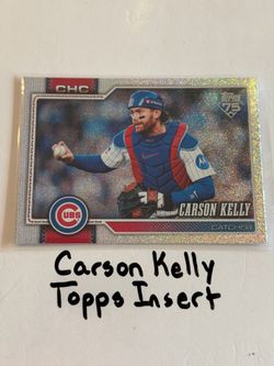 Carson Kelly Chicago Cubs Catcher Topps Short Print Insert Card.