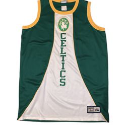 Boston Celtics NBA Hardwood Classics Green Embroidered Basketball Jersey Size Mens Xlarge 