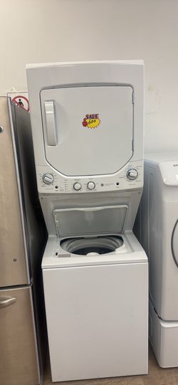 GE Electric Stackable Washer & Dryer Combo with warranty