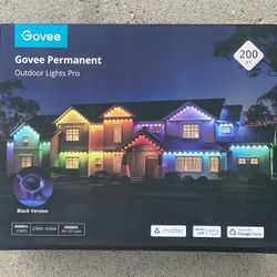 SEALED NEW Govee Permanent Outdoor Lights Pro, 200ft with 120 RGBIC LED Lights BLACK or WHITE BRAND NEW UNUSED!!!