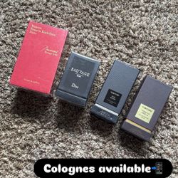 Variety Of Colognes 