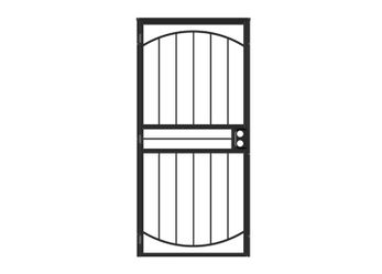 LARSON Black Geneva Full View Security Door Model #920-24