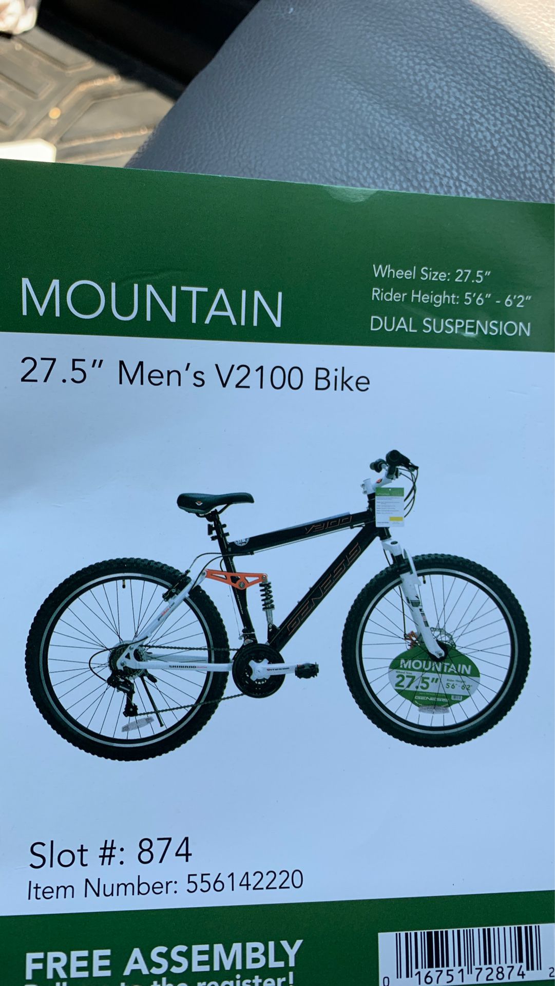 MOUNTAIN 27.5" V2100 Men's Mountain Bike,