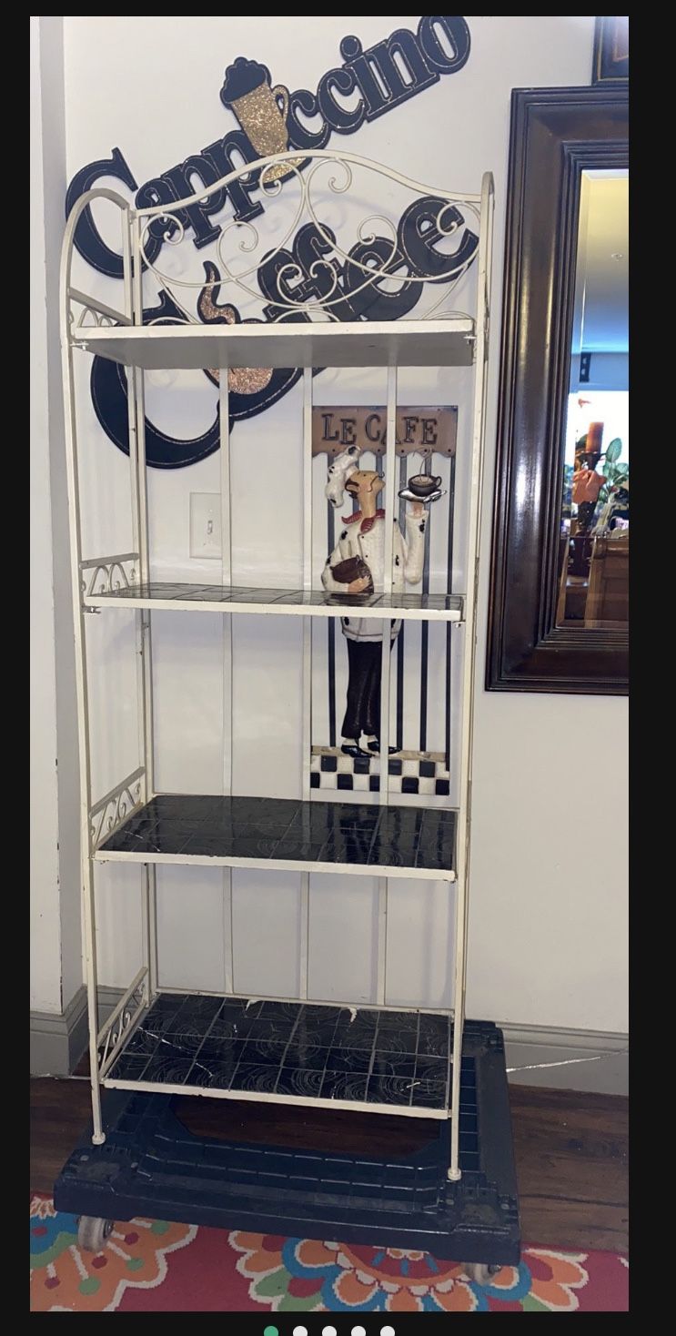 6ft Tall Antique Foldable Shelf