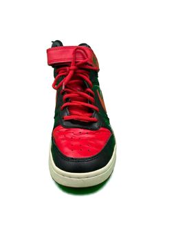 Nike Court Borough Mid 2 - Youth Size 6Y / Womens 7.5 - Black and Red