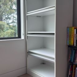 White, Sturdy, Modern, 4 Levels Storage/dresser/ Bookshelves