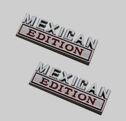 Mexican Edition Emblems 3D Badge Decal Car Sticker Replacement for Universal Car Truck SUV Boat Vehicle Door Decoration