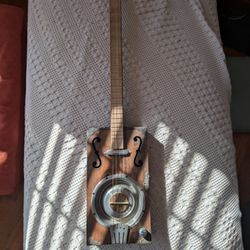 Thundaburk 4 String Cigar Box Guitar 