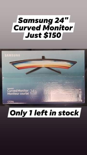 Samsung 24" Curved Monitor With HDMI (60 Mhz Refresh Rate)