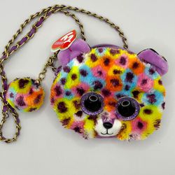  2020 TY Fashion Beanie Boos GISELLE the Leopard Mini Crossbody Purse MWMTs