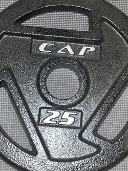 Brand new 25 Lbs CAP Olympic weight plates.