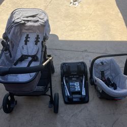Summer Brand Gray Stroller And Car seat 