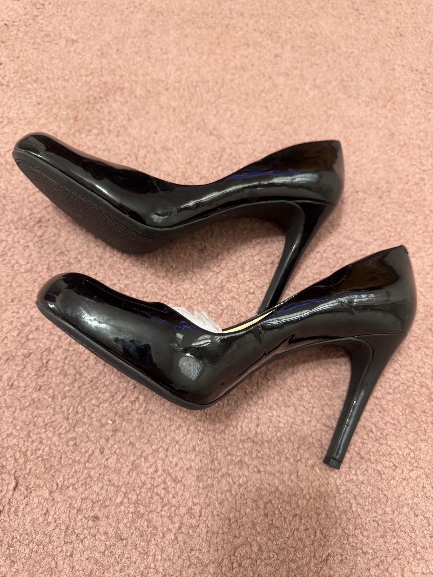 New 12 Black High Heels Shoes Pumps