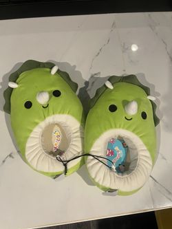 Dinosaur Squishmallow slippers