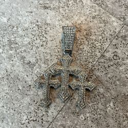 Moissanite Cross Pendant