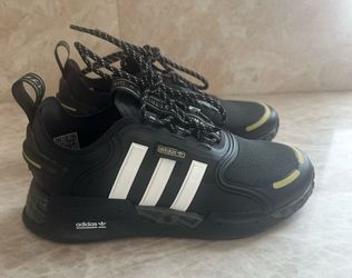 Adidas NMD Black White Gray Gold Size 5 Youth NOT FREE !! READ DESCRIPTION !!!!