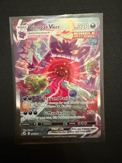 Pokemon Gengar VMAX Alt Art Holo Secret Rare Fusion Strike 271/264