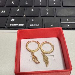 Earrings Hoops  Yellow Gold 14k Yellow