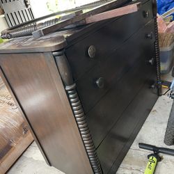 Antique Mahogany Dresser with Mirror
