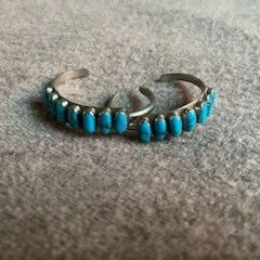 Sterling Silver And Turquoise Child Size