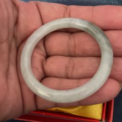 Certified  A Grade Jade  Color  Bangle  50mm