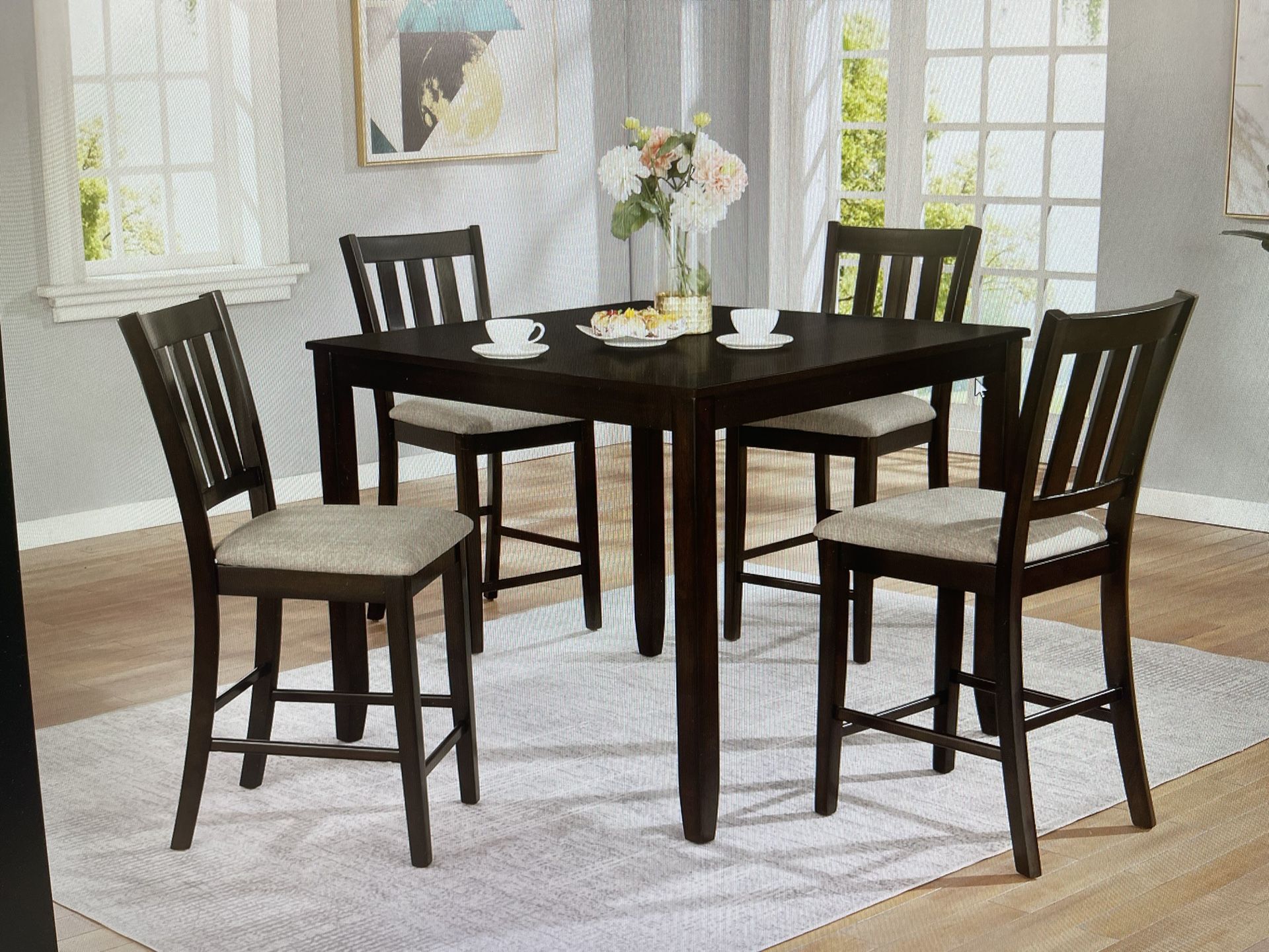 New Table With 4 Chairs For $289