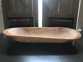 Wood Dough Bowl / Batea