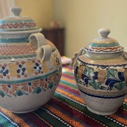 Mexican Talavera Cantimploras Urn