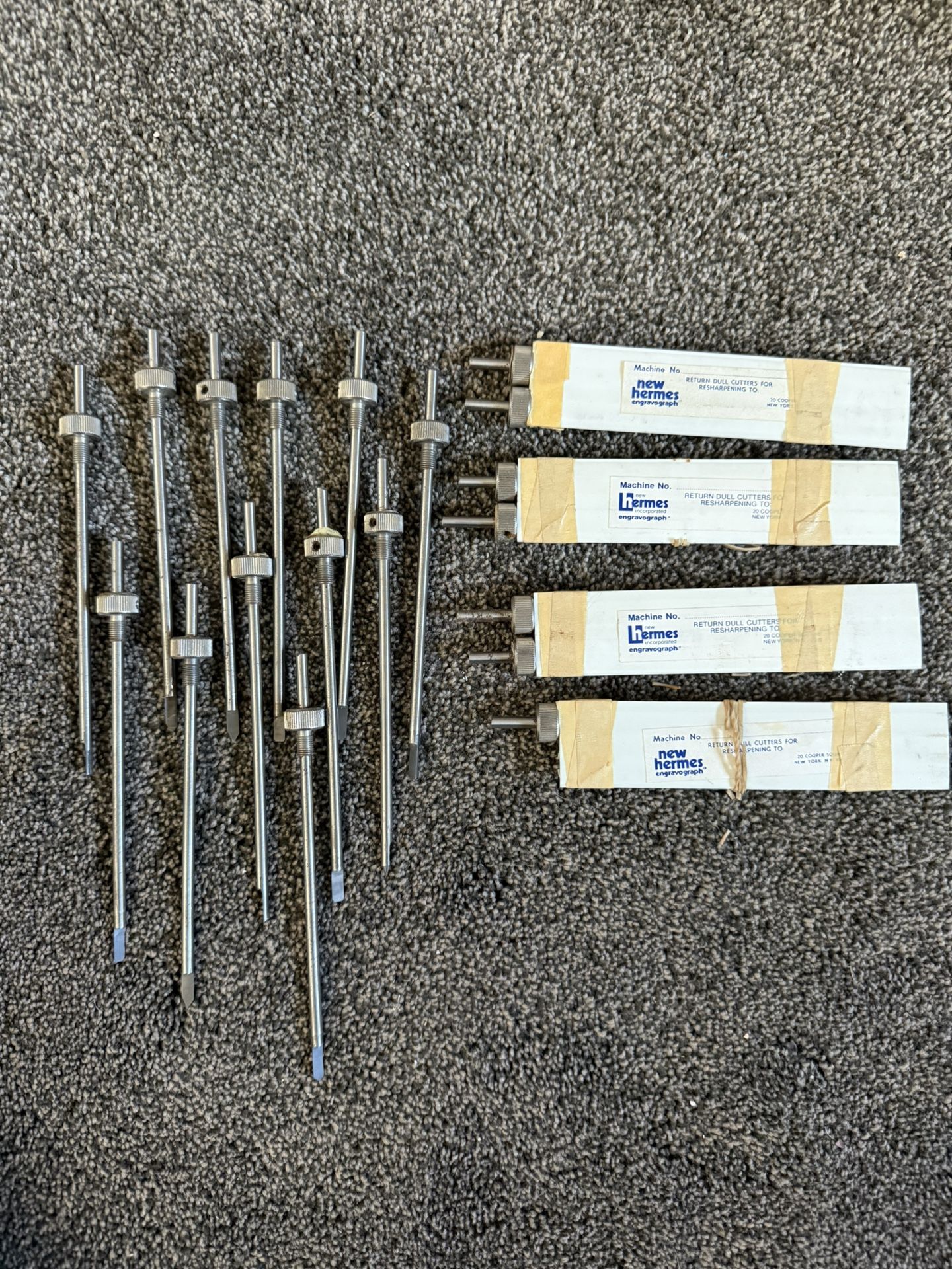 Hermes Engravograph Engraving Cutters & Stylus Tools
