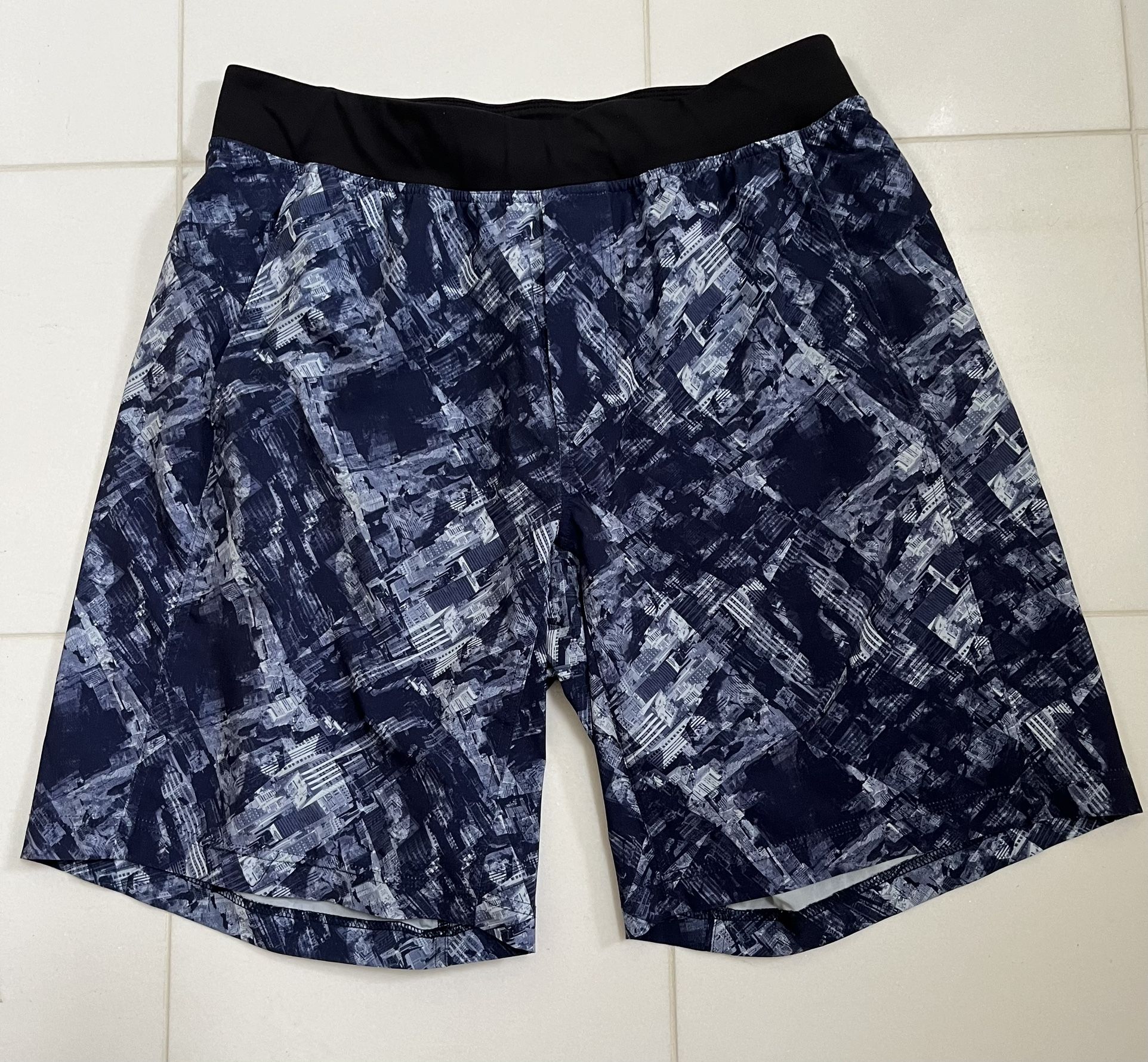 Lululemon Shorts w/ CityScape pattern - Large