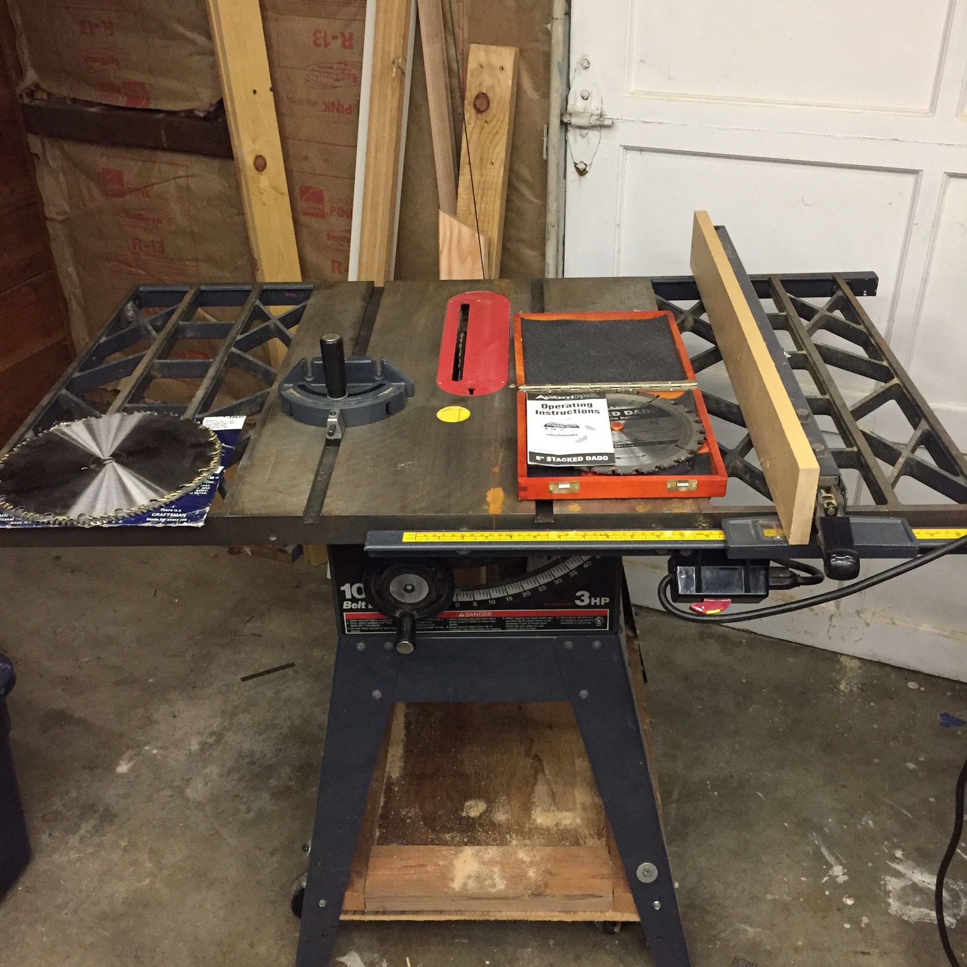 Craftsman 3hp table saw