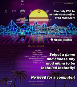 GTA 5 PS3 MOD MENU, NO JAILBREAK, INSTALL