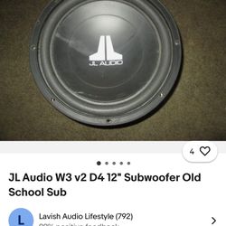Jl Audio 12’s Reconed In Box With Wires