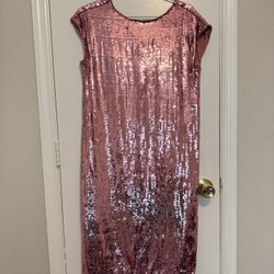 New Anthropologie Maeve Kara Sequined Mini Dress Pink Size XS