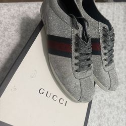 Gucci silver glitter