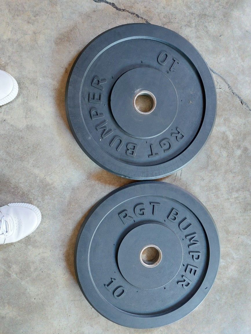 Bumper plates With Bar