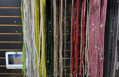 Rhinestone hoodie strings