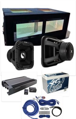NEW POWERFUL BASS PACKAGE KICKER SOLO X 15” BIG CUSTOM PORTED BOX INSTALLED