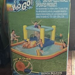 Kids Beach Bounce Water Park Slide And Pool
