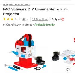 FAO Schwarz DIY Cinema Retro Film Projector

