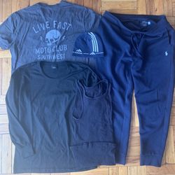 Men’s Sz L Lot Of 5 Clothes, some Brand Names Good Condition 