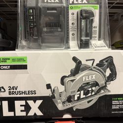 Flex 24V Brushless Rear Handle 7 1/4 Circular Saw With Battery And Charger Brand New In Box