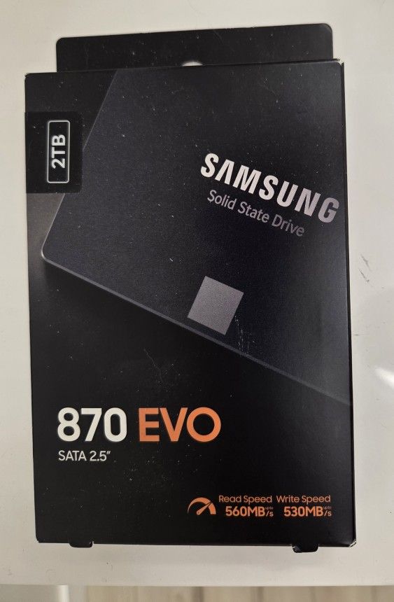 Samsung 870 EVO 2TB 2.5" SSD (New, Sealed)
