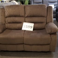 Brand New 60" Manual Reclining Loveseat