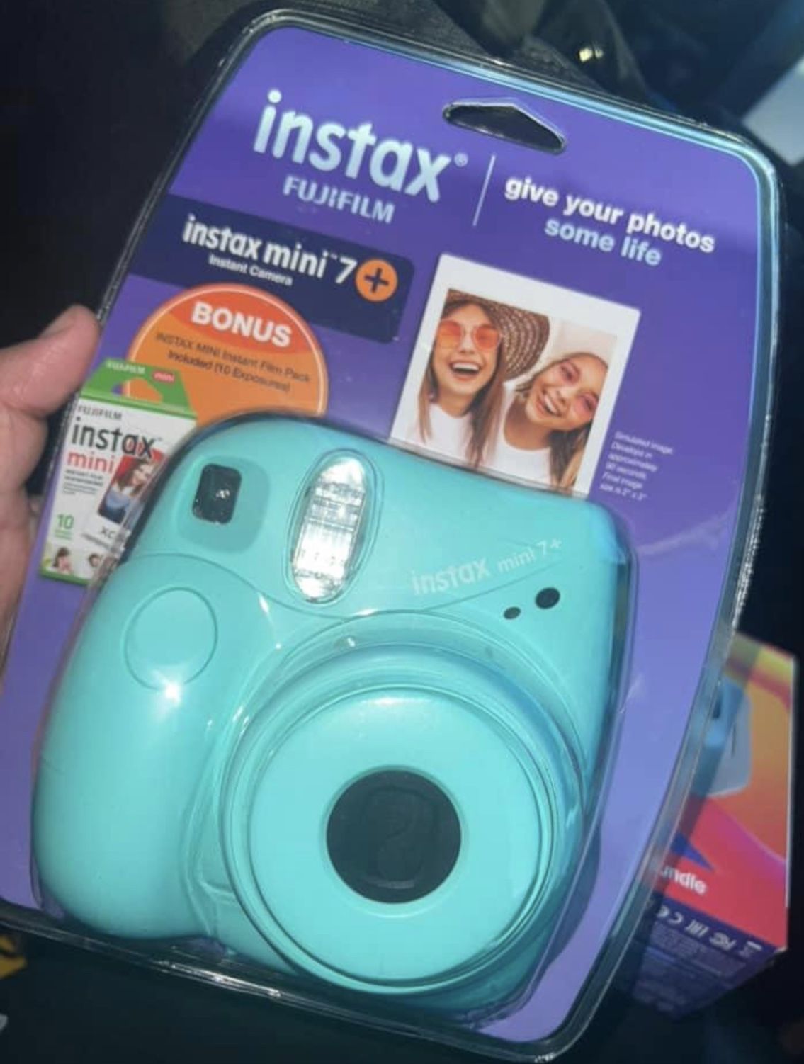 Blue Polaroid Camera