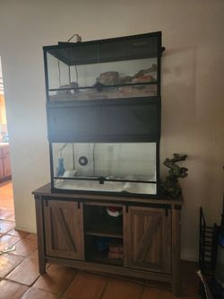 2 40 gallon reptile cages