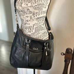 Coach Black Leather Satchel 