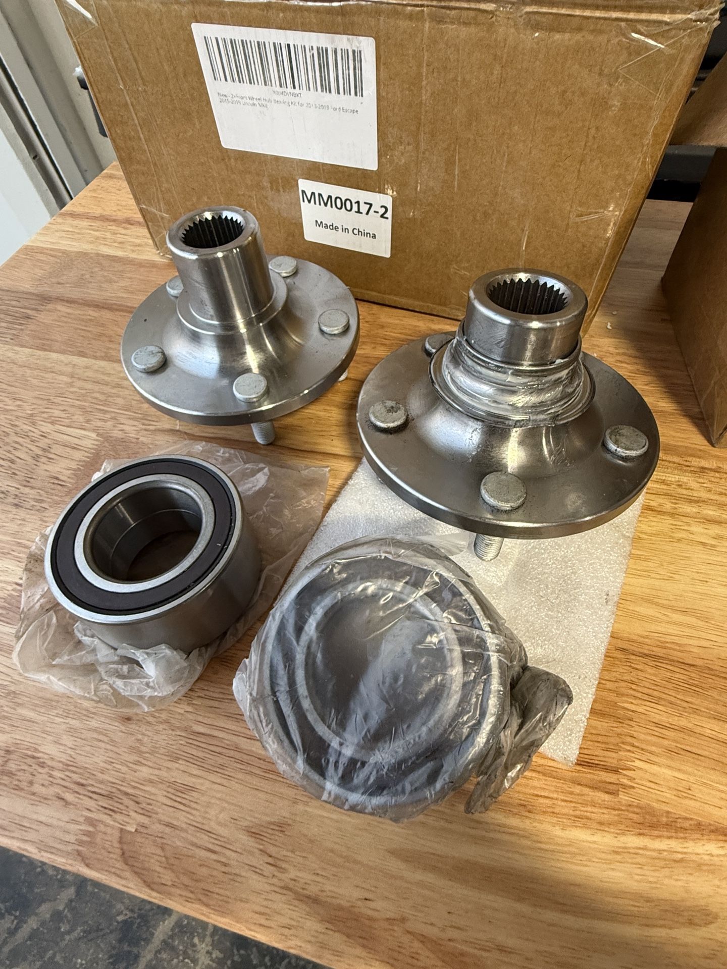 2 Front Wheel Hub Bearing Kit Fits For 2013-2019 Ford Escape 2015-19 Lincoln MKC